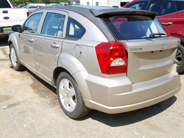 1B3HB48A99D207186 - 2009 DODGE CALIBER SX BEIGE photo 3