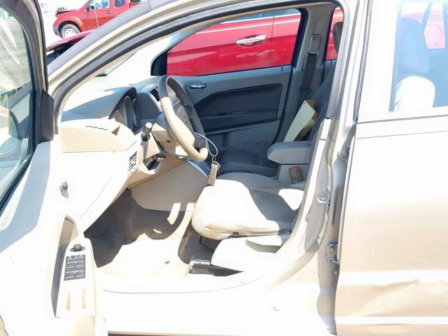 1B3HB48A99D207186 - 2009 DODGE CALIBER SX BEIGE photo 5