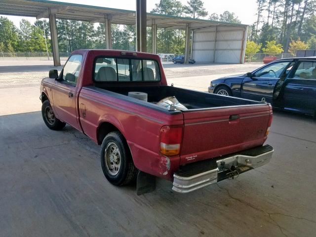 1FTCR10AXPTA84192 - 1993 FORD RANGER RED photo 3