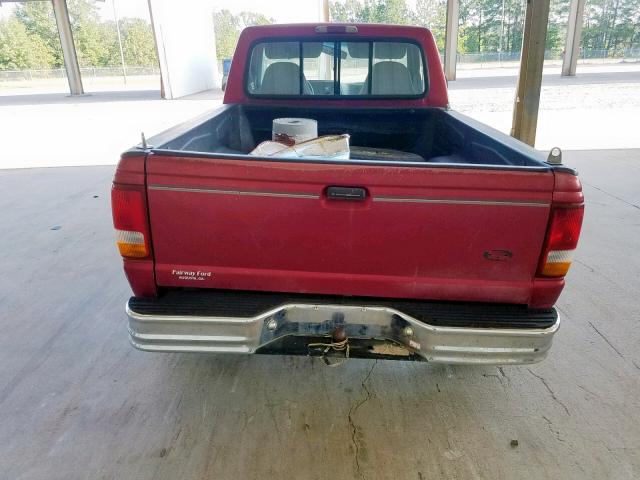 1FTCR10AXPTA84192 - 1993 FORD RANGER RED photo 6