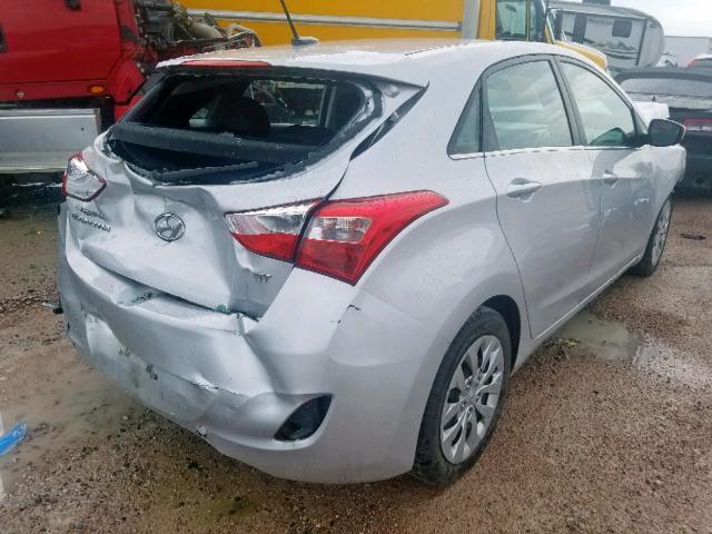 KMHD35LH8HU364321 - 2017 HYUNDAI ELANTRA GT SILVER photo 4