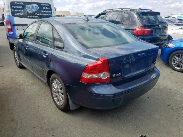 YV1MS382752097271 - 2005 VOLVO S40 2.4I BLUE photo 3