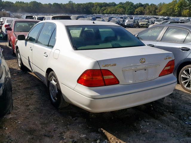 JTHBN30F020064329 - 2002 LEXUS LS 430 WHITE photo 3