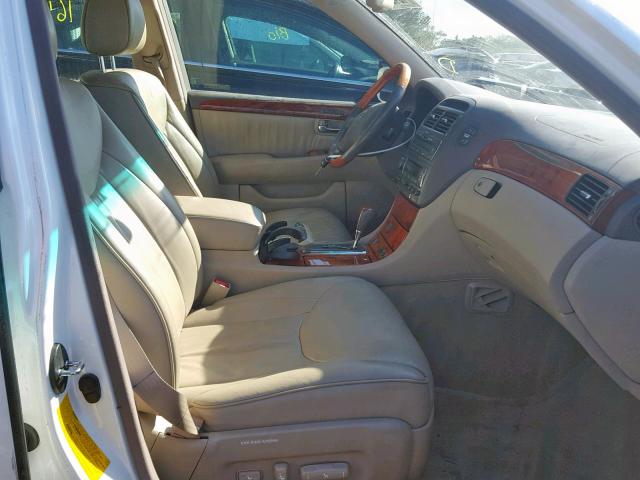 JTHBN30F020064329 - 2002 LEXUS LS 430 WHITE photo 5