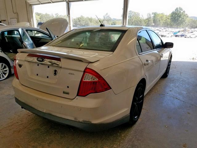 3FAHP0JGXAR207562 - 2010 FORD FUSION SEL WHITE photo 4