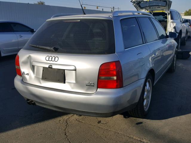 WAUGD68D7WA040850 - 1998 AUDI A4 2.8 AVA SILVER photo 4