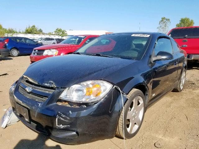 1G1AM15B767873343 - 2006 CHEVROLET COBALT SS BLACK photo 2