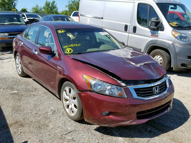 1HGCP36848A084211 - 2008 HONDA ACCORD EXL MAROON photo 1