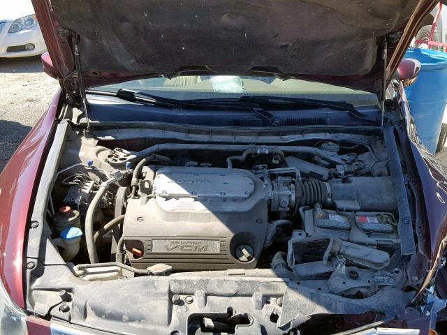 1HGCP36848A084211 - 2008 HONDA ACCORD EXL MAROON photo 7