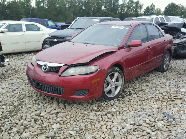 1YVHP80D765M34048 - 2006 MAZDA 6 S BURGUNDY photo 2