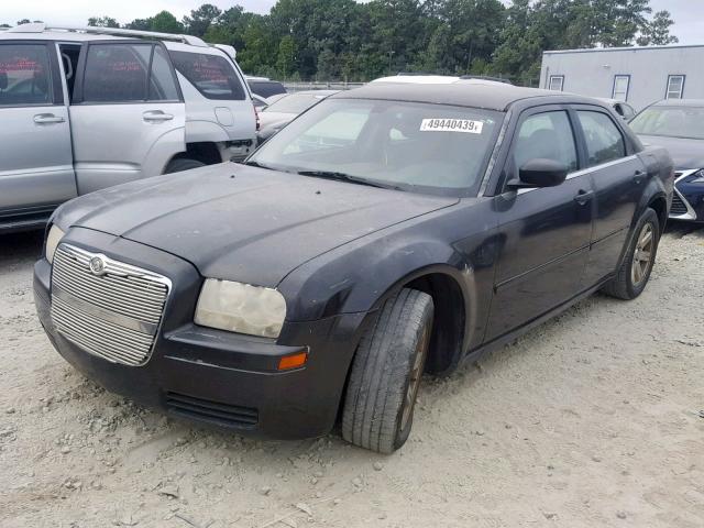 2C3KA43R06H485031 - 2006 CHRYSLER 300 BLACK photo 2