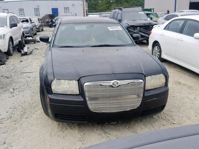 2C3KA43R06H485031 - 2006 CHRYSLER 300 BLACK photo 9