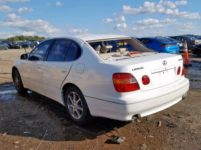 JT8BH68XXY0025455 - 2000 LEXUS GS 400 WHITE photo 3