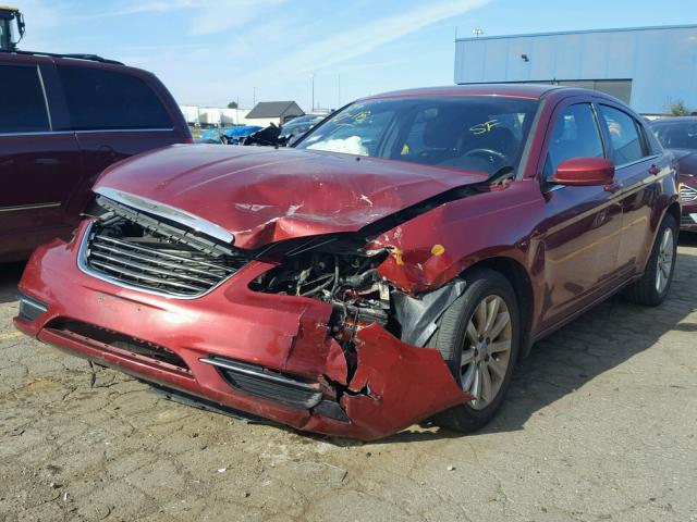 1C3CCBBB0CN210947 - 2012 CHRYSLER 200 TOURIN RED photo 2