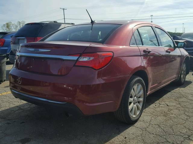 1C3CCBBB0CN210947 - 2012 CHRYSLER 200 TOURIN RED photo 4