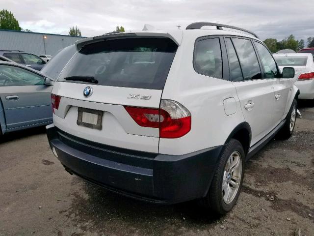 WBXPA93425WD12071 - 2005 BMW X3 3.0I WHITE photo 4