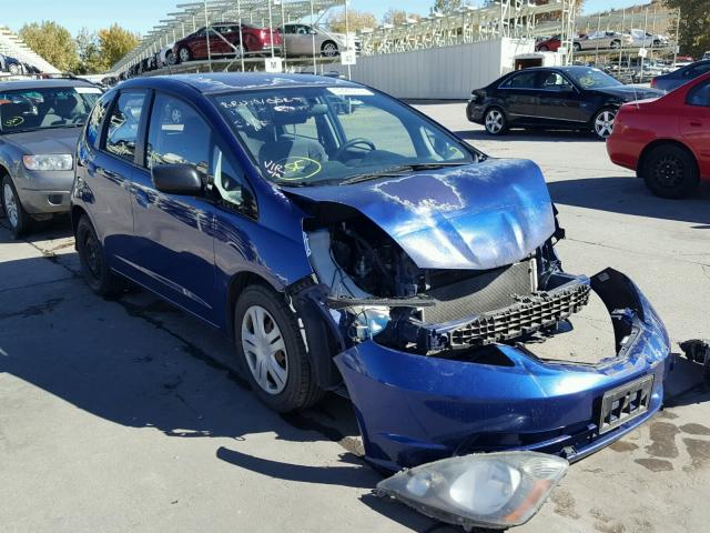 JHMGE87259S047272 - 2009 HONDA FIT BLUE photo 1