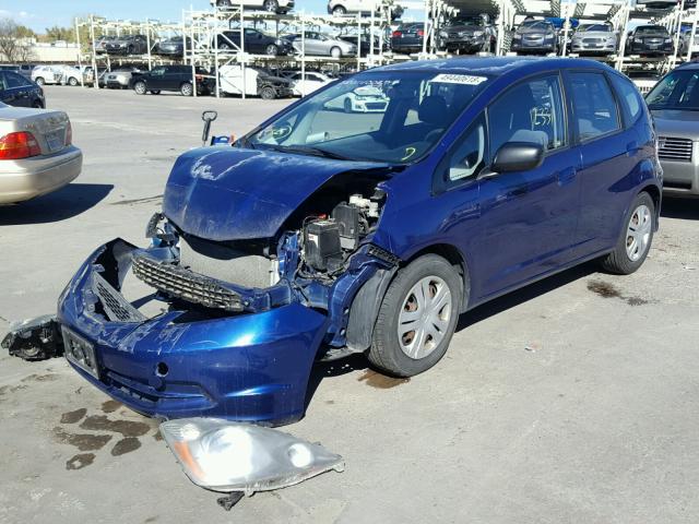 JHMGE87259S047272 - 2009 HONDA FIT BLUE photo 2