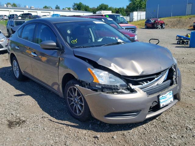 3N1AB7AP1FL630935 - 2015 NISSAN SENTRA S GRAY photo 1