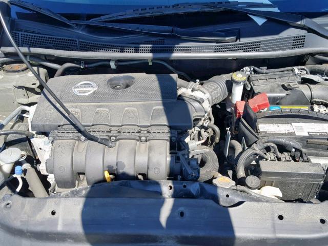 3N1AB7AP1FL630935 - 2015 NISSAN SENTRA S GRAY photo 7