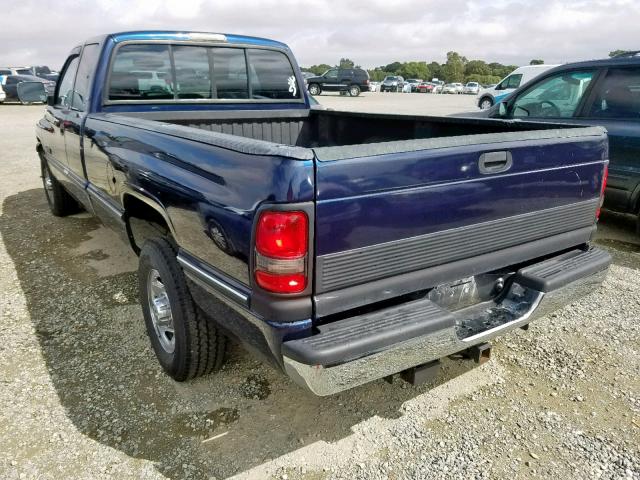 3B7KC23C2SM172998 - 1995 DODGE RAM 2500 BLUE photo 3