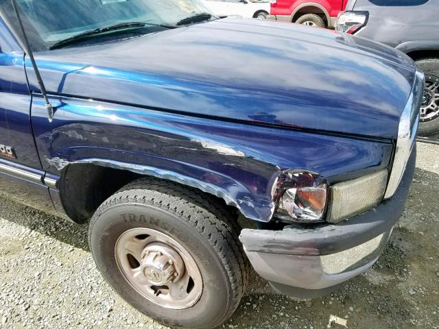 3B7KC23C2SM172998 - 1995 DODGE RAM 2500 BLUE photo 9