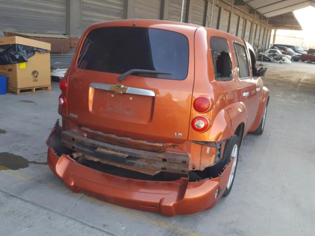 3GNDA13D67S615472 - 2007 CHEVROLET HHR LS ORANGE photo 4