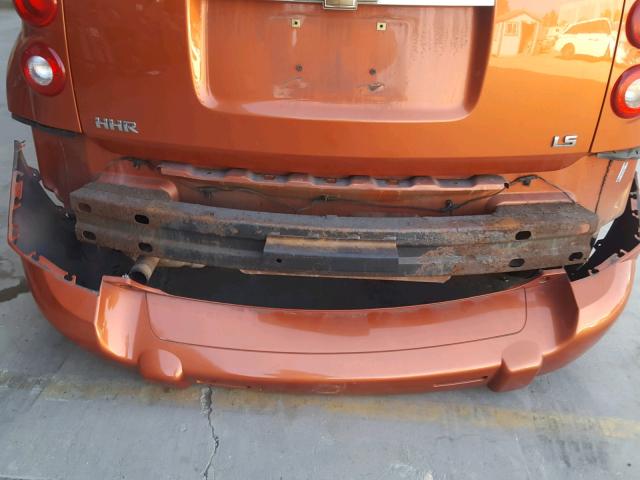 3GNDA13D67S615472 - 2007 CHEVROLET HHR LS ORANGE photo 9