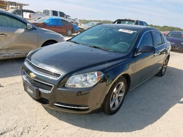 1G1ZC5E08CF176048 - 2012 CHEVROLET MALIBU 1LT BLACK photo 2