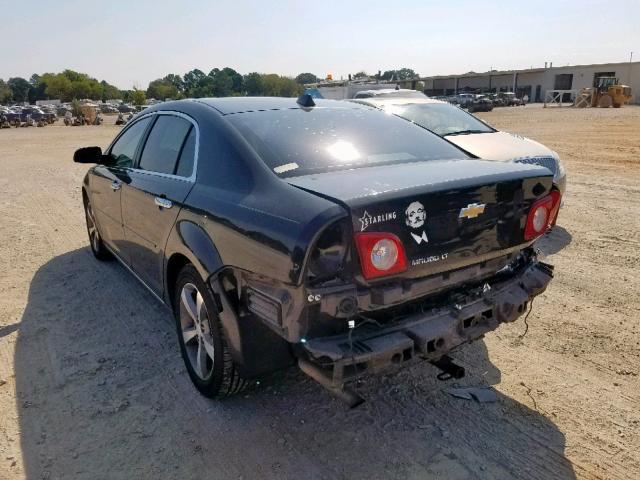 1G1ZC5E08CF176048 - 2012 CHEVROLET MALIBU 1LT BLACK photo 3