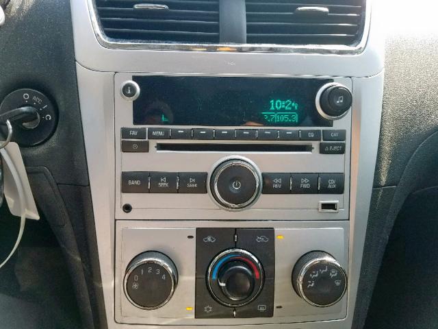 1G1ZC5E08CF176048 - 2012 CHEVROLET MALIBU 1LT BLACK photo 9