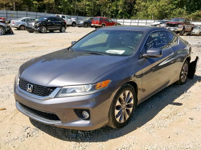 1HGCT1B89DA007494 - 2013 HONDA ACCORD EXL GRAY photo 2