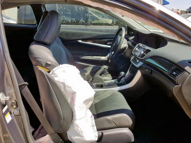 1HGCT1B89DA007494 - 2013 HONDA ACCORD EXL GRAY photo 5