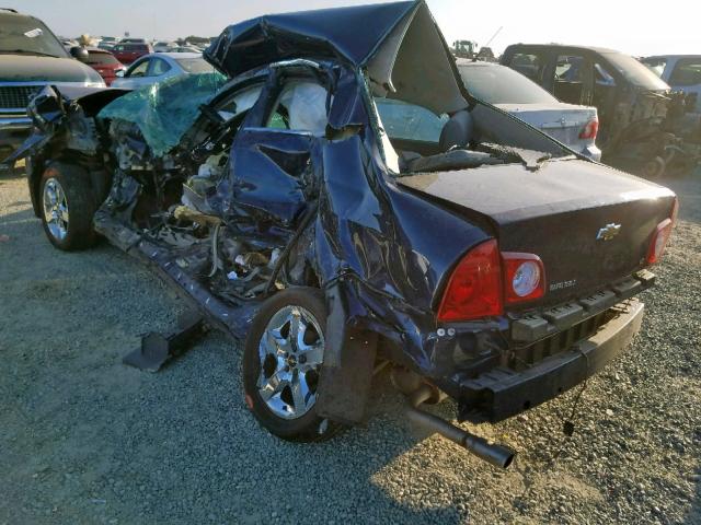 1G1ZH57B884215174 - 2008 CHEVROLET MALIBU 1LT BLUE photo 3