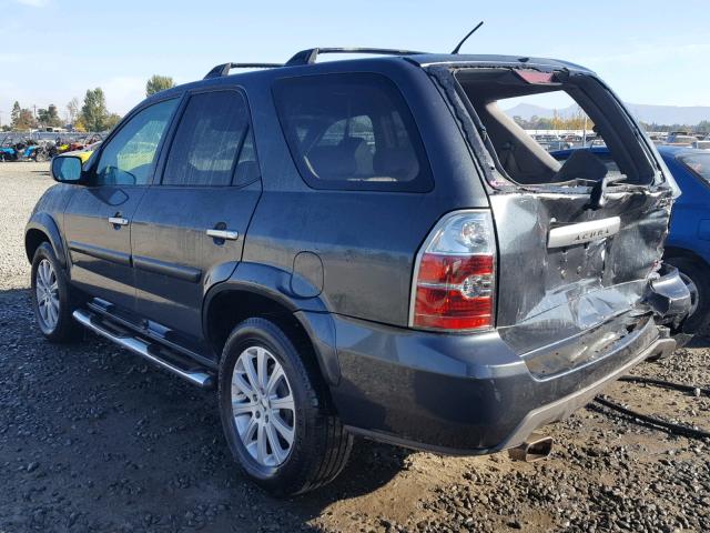 2HNYD18854H556923 - 2004 ACURA MDX TOURIN BLUE photo 3