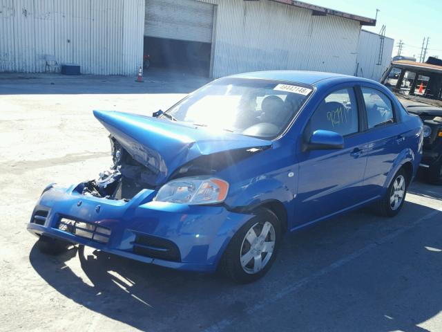 KL1TD566X8B135942 - 2008 CHEVROLET AVEO BASE Көк фото 2