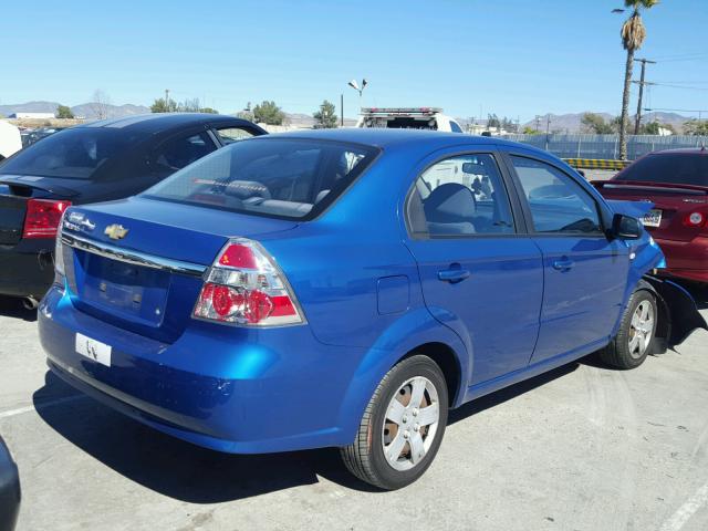 KL1TD566X8B135942 - 2008 CHEVROLET AVEO BASE Көк фото 4