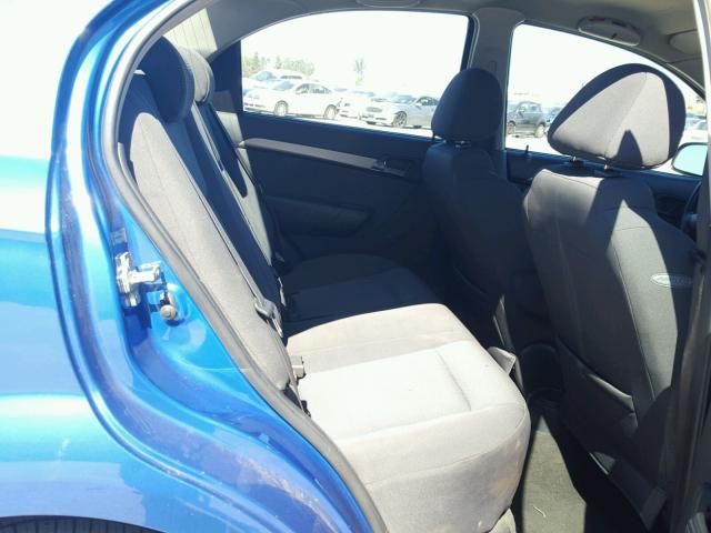 KL1TD566X8B135942 - 2008 CHEVROLET AVEO BASE Көк фото 6