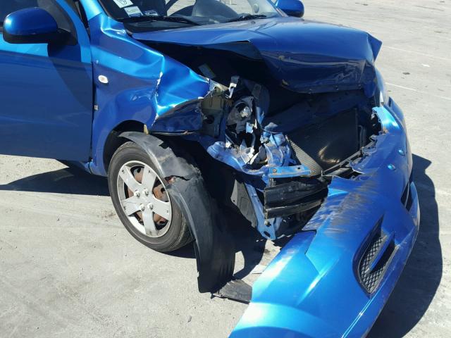 KL1TD566X8B135942 - 2008 CHEVROLET AVEO BASE Көк фото 9