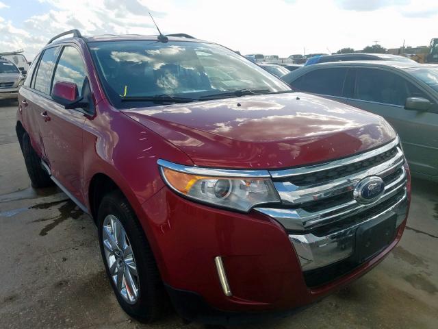 2FMDK3JC1DBB64315 - 2013 FORD EDGE SEL RED photo 1