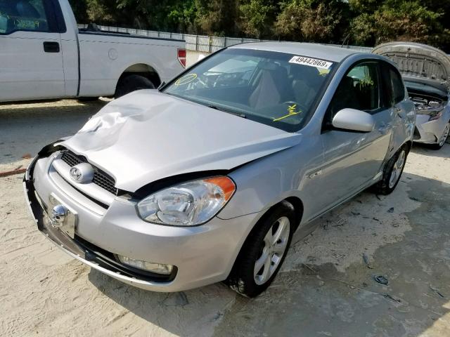 KMHCN3AC8BU199878 - 2011 HYUNDAI ACCENT SE SILVER photo 2