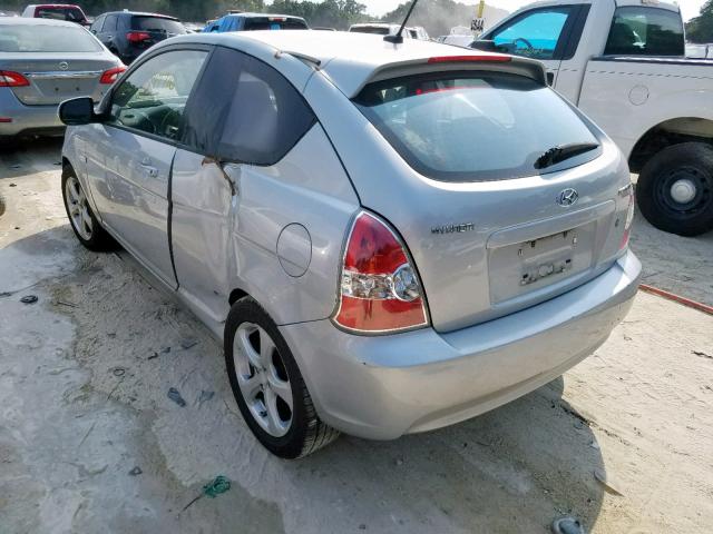 KMHCN3AC8BU199878 - 2011 HYUNDAI ACCENT SE SILVER photo 3