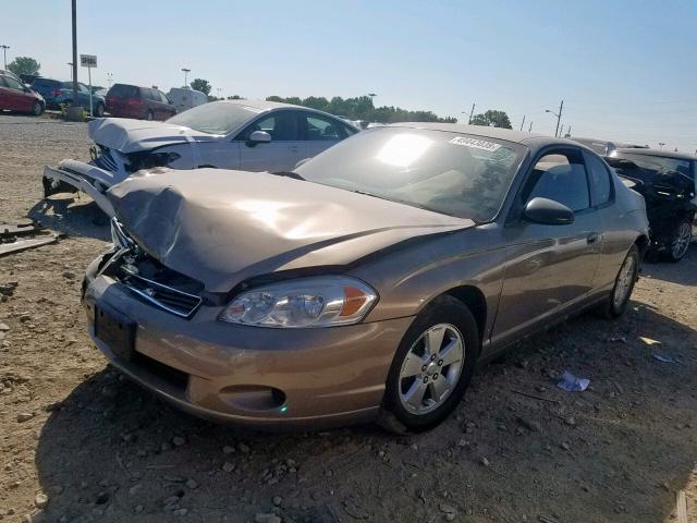 2G1WM15K569295456 - 2006 CHEVROLET MONTE CARL ყავისფერი ფოტო 2