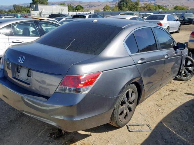 1HGCP26839A032113 - 2009 HONDA ACCORD EXL CHARCOAL photo 4