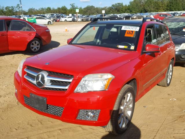 WDCGG5GB5CF811433 - 2012 MERCEDES-BENZ GLK RED photo 2