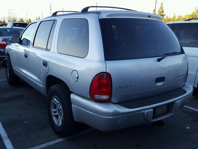 1D4HR48N63F508610 - 2003 DODGE DURANGO SL GRAY photo 3