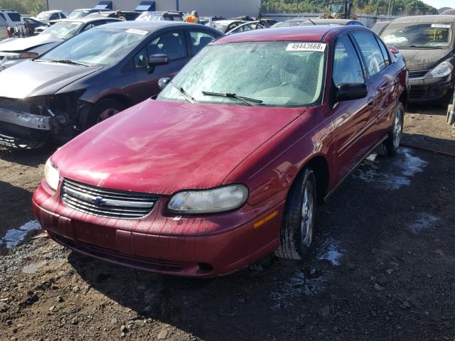 1G1ND52F85M253567 - 2005 CHEVROLET CLASSIC MAROON photo 2