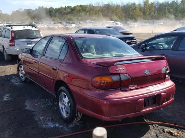 1G1ND52F85M253567 - 2005 CHEVROLET CLASSIC MAROON photo 3