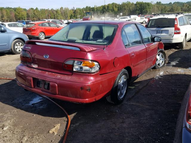 1G1ND52F85M253567 - 2005 CHEVROLET CLASSIC MAROON photo 4