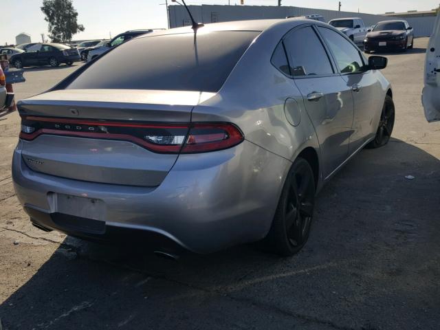 1C3CDFBB1FD345143 - 2015 DODGE DART SXT GRAY photo 4